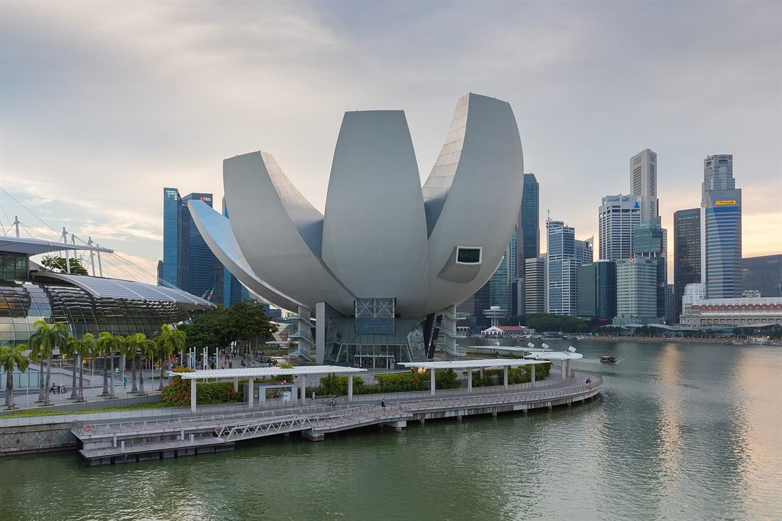 ArtScience Museum and the Marina Bay waterfront, Singapore
